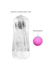 PRETTY LOVE MASTURBADOR CUP 360º TEXTURIZADO TRANSPARENTE